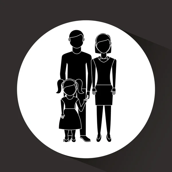 Family members design — Stock Vector