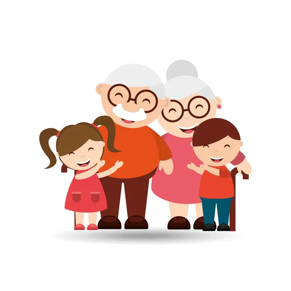 Happy morföräldrar design — Stock vektor
