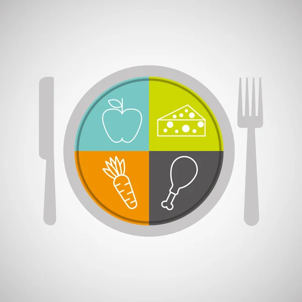 Food nutrition design — Stock Vector