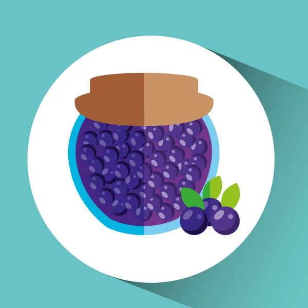 Fruit jam ontwerp — Stockvector