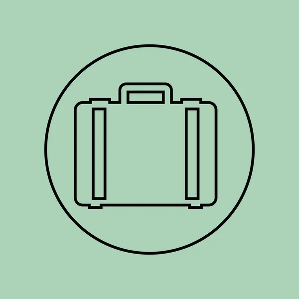 A táska ikonra design — Stock Vector
