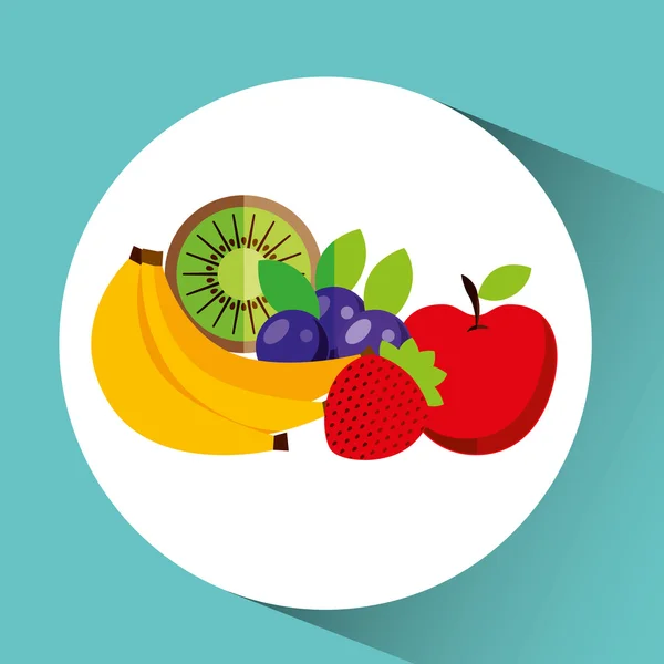 Vers fruit ontwerp — Stockvector