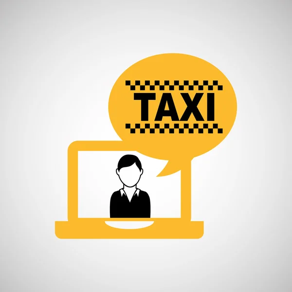 Servizio taxi design — Vettoriale Stock