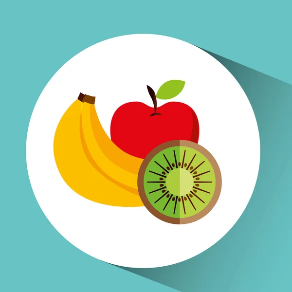 Conception de fruits frais — Image vectorielle