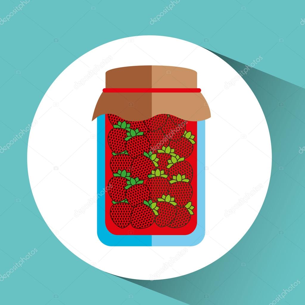 Fruit jam design Stock Illustration by ©yupiramos 107101974