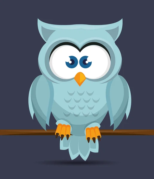 Owl character design — Stock Vector