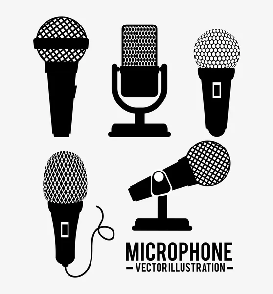 Проектирование услуг микрофона — стоковый вектор