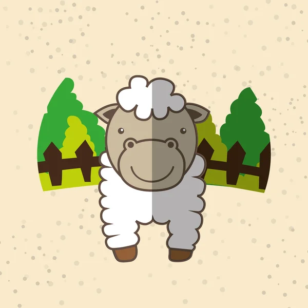 Diseño de granja animal — Vector de stock