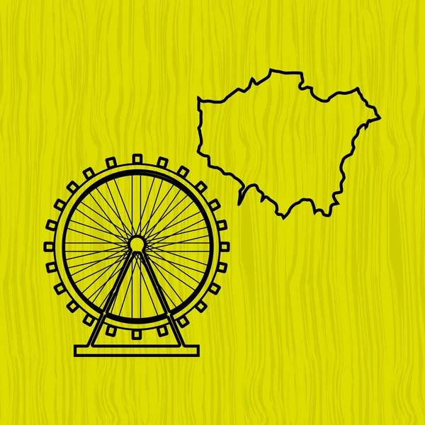 Londres diseño de la ciudad — Vector de stock