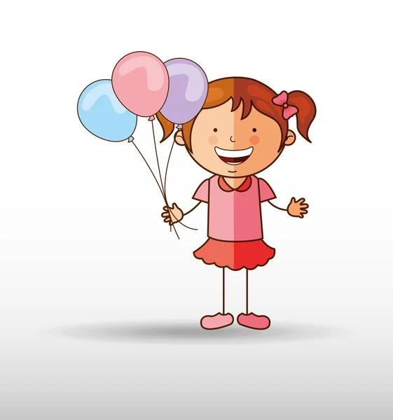 Diseño de niños felices — Vector de stock