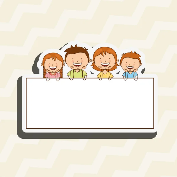 Happy family design — Stock Vector