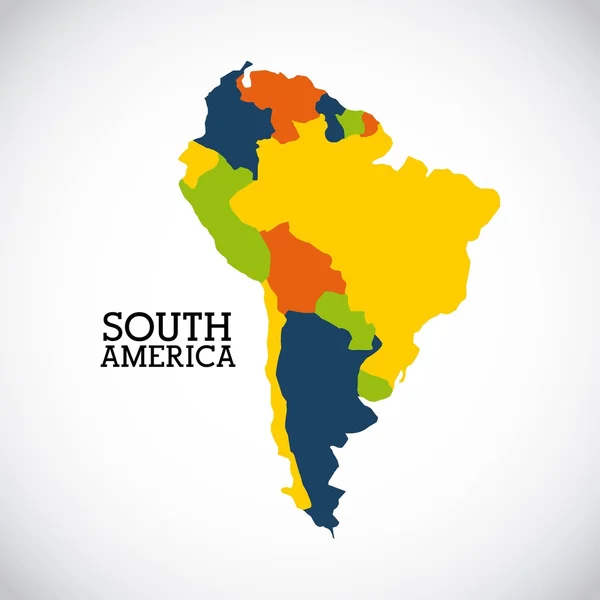 Νότια Αμερική σχεδιασμού — Διανυσματικό Αρχείο
