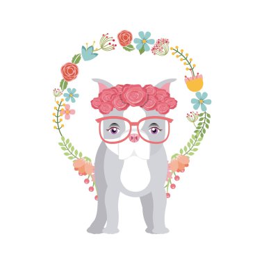 French bulldog design vector