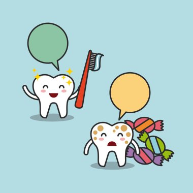 dişlerle ilgili sağlık bilgisi tasarım