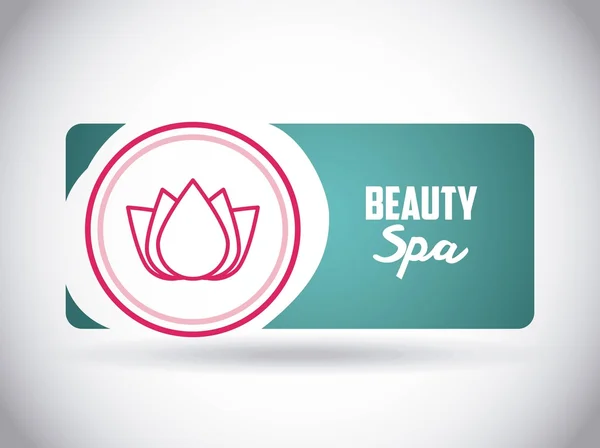 Belleza spa diseño — Vector de stock