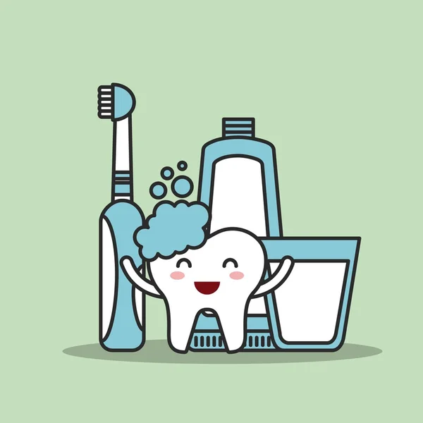 Diseño de higiene dental — Archivo Imágenes Vectoriales