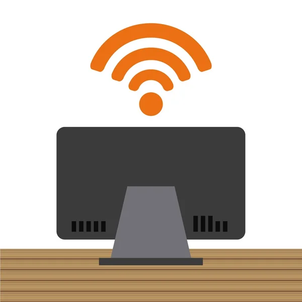 Diseño de conexión Wifi — Vector de stock