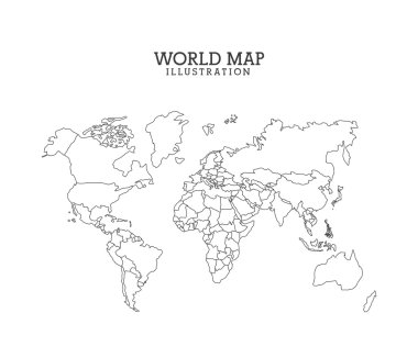 Dünya harita tasarım