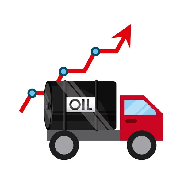 Ceny ropy naftowej w świecie projektowania — Wektor stockowy
