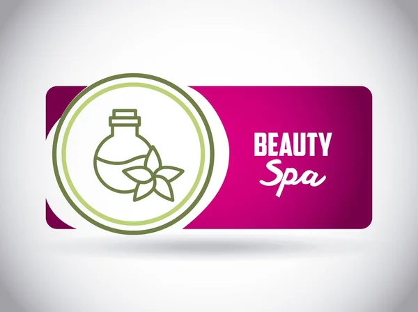 Belleza spa diseño — Vector de stock