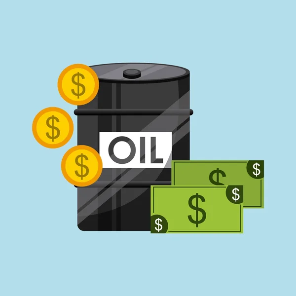 World oil prices design — Stock Vector