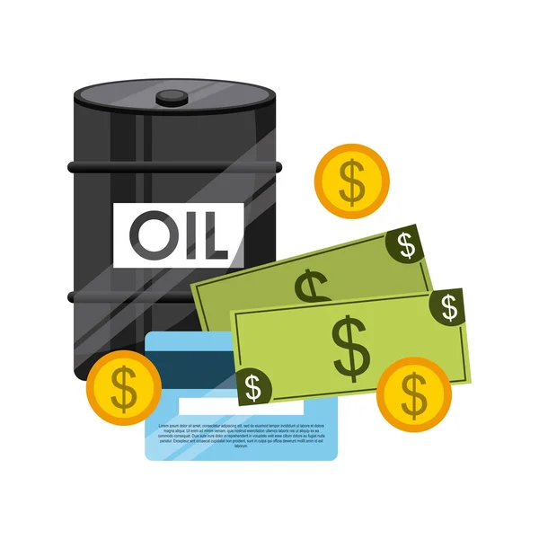Világpiaci olajárak design — Stock Vector