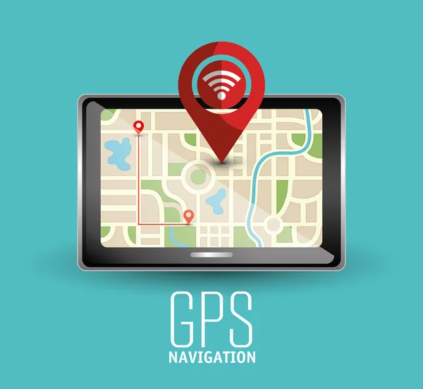 GPS navigatieontwerp — Stockvector