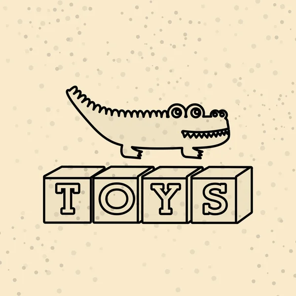 Játékok gyerekeknek-design — Stock Vector