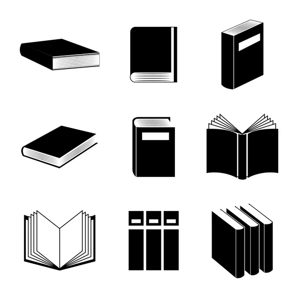 Libros educativos diseño — Vector de stock