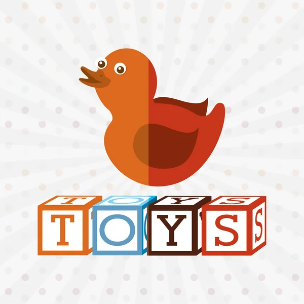 Speelgoed kinderen ontwerp — Stockvector