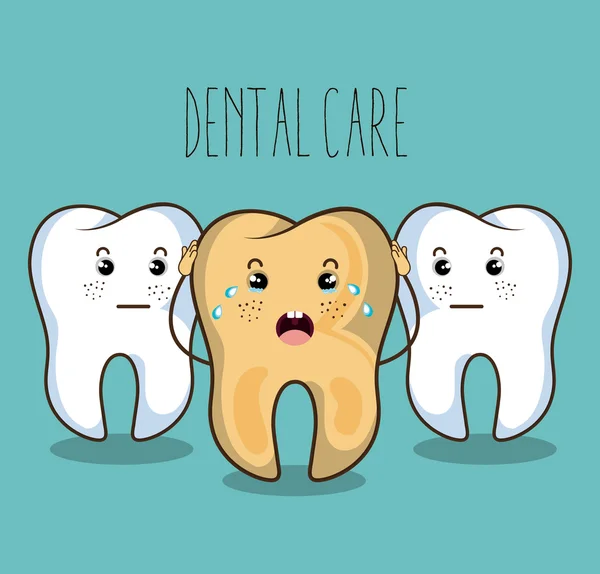 Дизайн стоматологической помощи — стоковый вектор