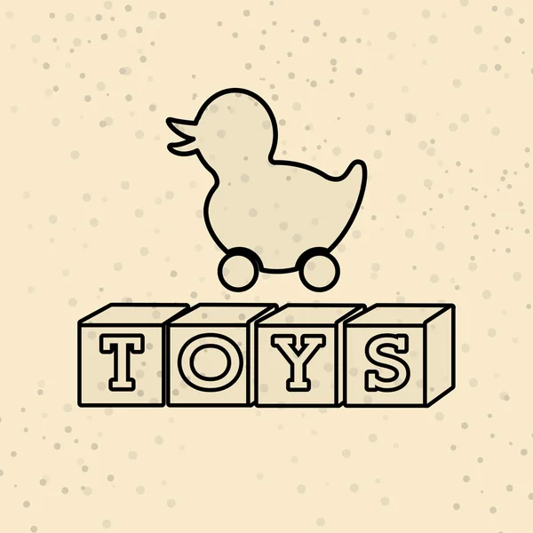 Speelgoed kinderen ontwerp — Stockvector