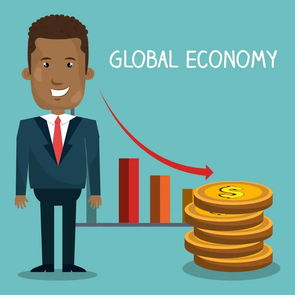 Global economy design — Stock Vector