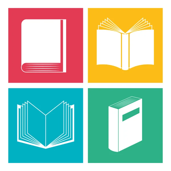 Conception de livres éducatifs — Image vectorielle