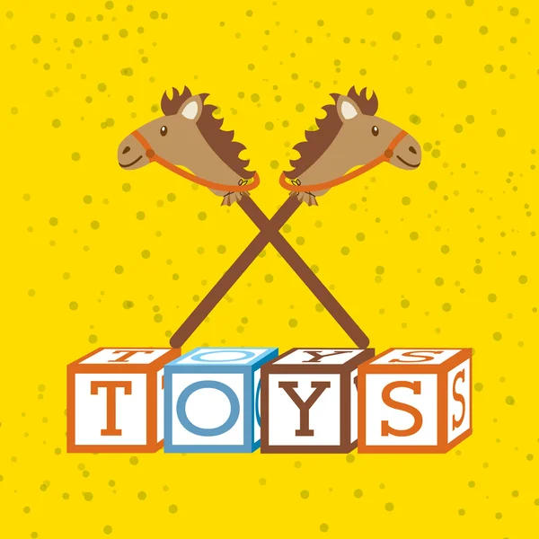 Zabawki dzieci projektowanie — Wektor stockowy
