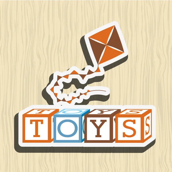 玩具的孩子设计 — 图库矢量图片