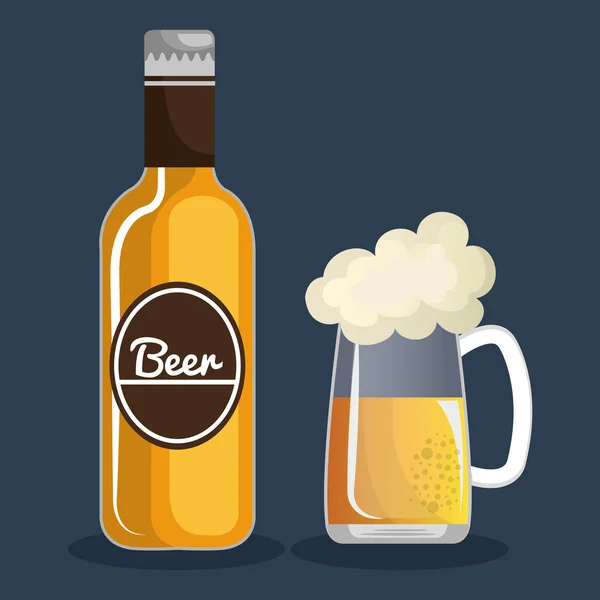 Diseño de cerveza alemania — Vector de stock