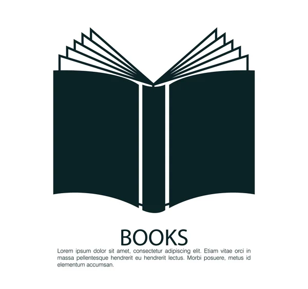 Design de livros educacionais — Vetor de Stock