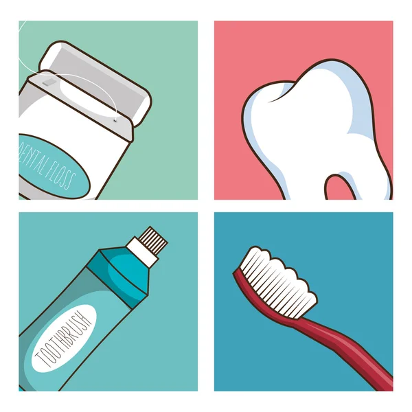 牙科护理服务设计 — 图库矢量图片