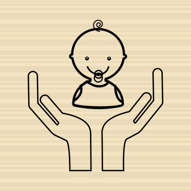 Bebek duş simgesi tasarım