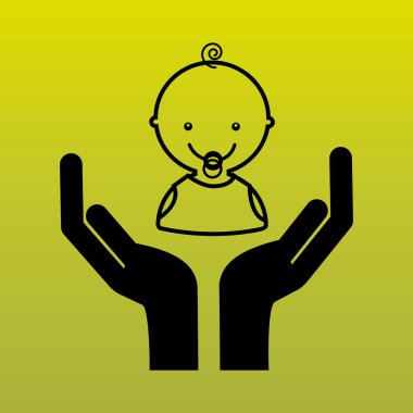 Bebek duş simgesi tasarım