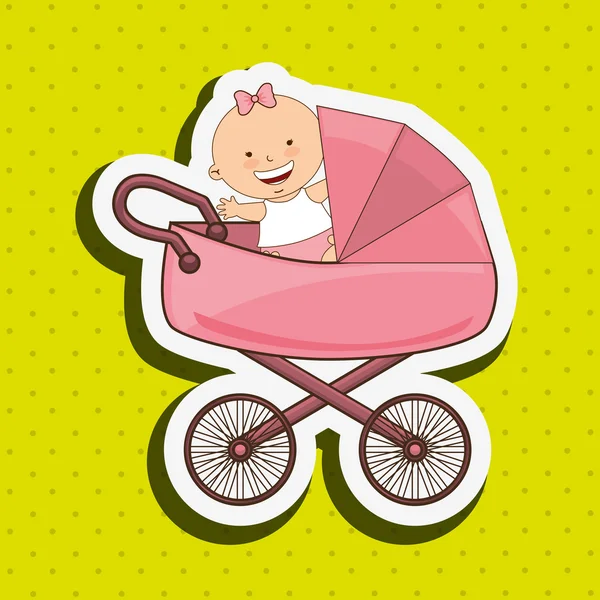 Design de ícone de chuveiro de bebê —  Vetores de Stock
