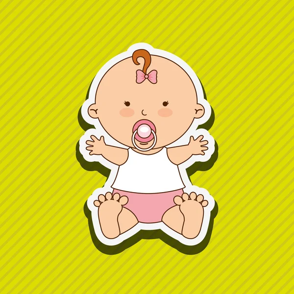 Design der Babydusche — Stockvektor