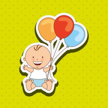 Bebek duş simgesi tasarım