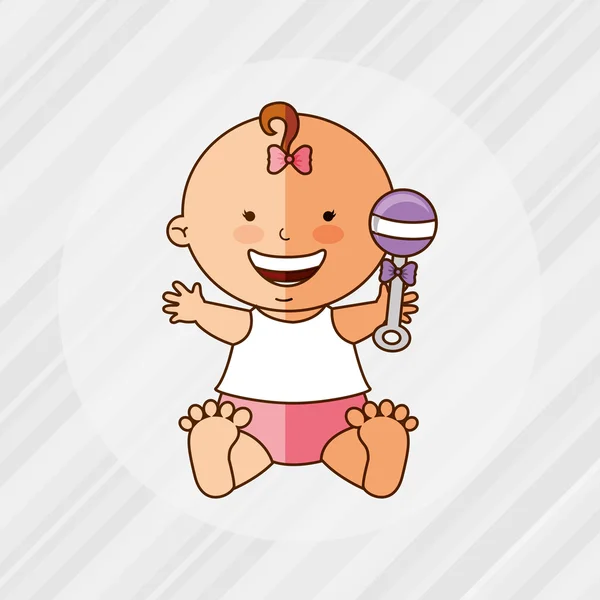 Baby sprcha ikony designu — Stockový vektor