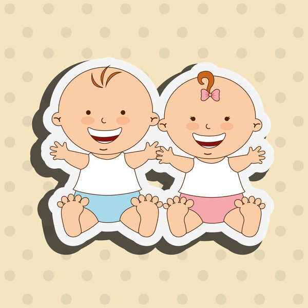 baby shower icon design