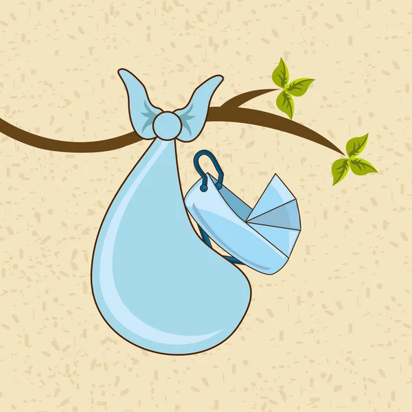Design de ícone de chuveiro de bebê — Vetor de Stock