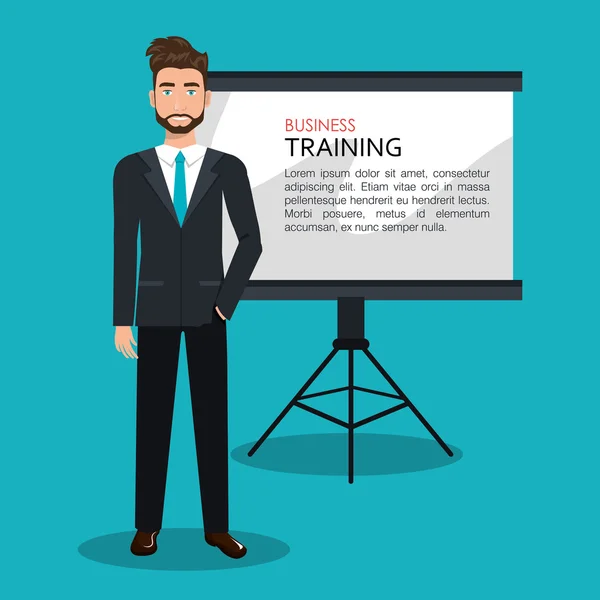 Business training design — Stock Vector