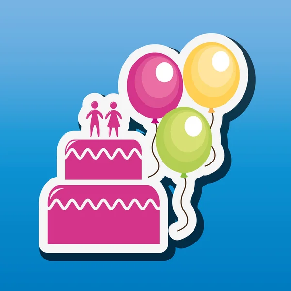 Celebração festa ícone design — Vetor de Stock