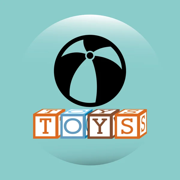 Brinquedos crianças design — Vetor de Stock
